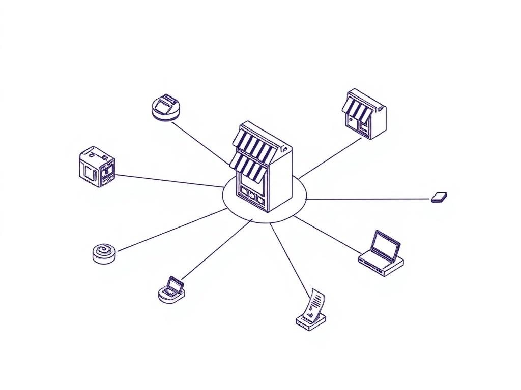 Franchise Management Software illustration
